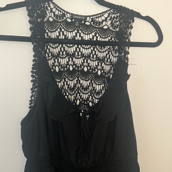 torrid Dresses & Skirts - Torrid black dress with open back long.
